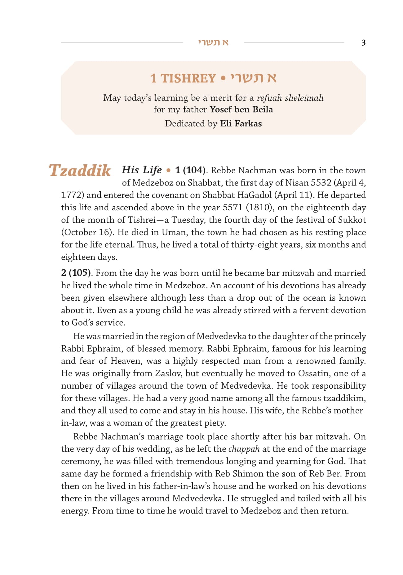 Day by Day: Chok Breslov – A Daily Dose of Rebbe Nachman
